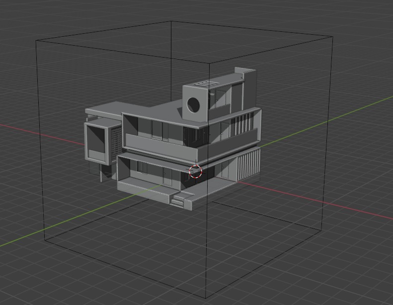 Dream House Low-poly 3D model_6