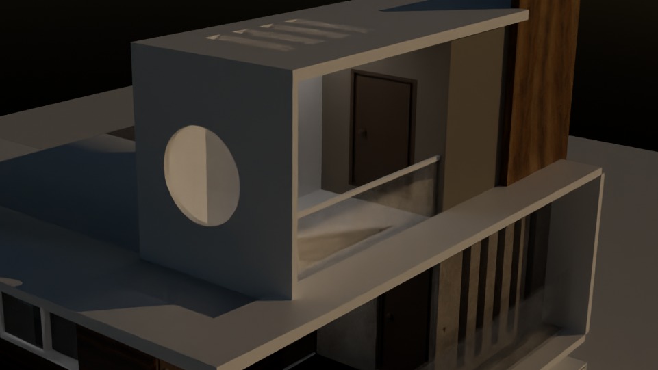 Dream House Low-poly 3D model_3