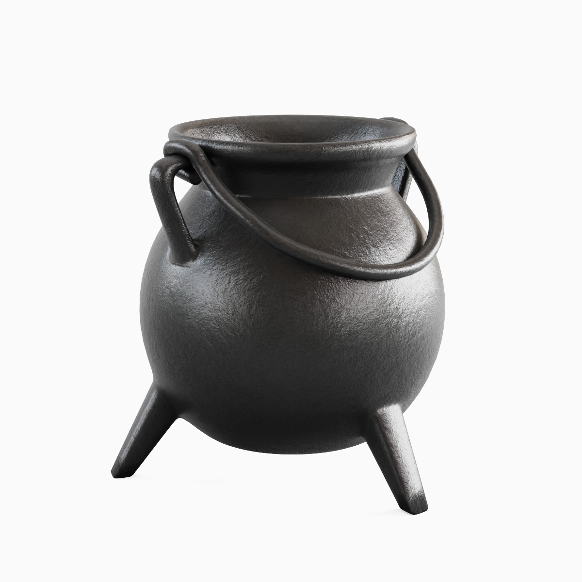 Medieval Cauldron 02 3D model_2