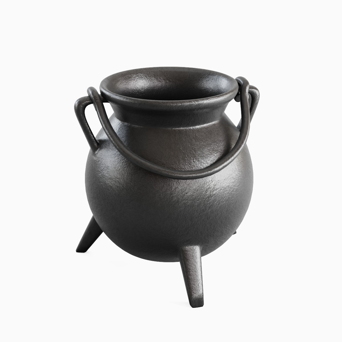 Medieval Cauldron 02 3D model_3