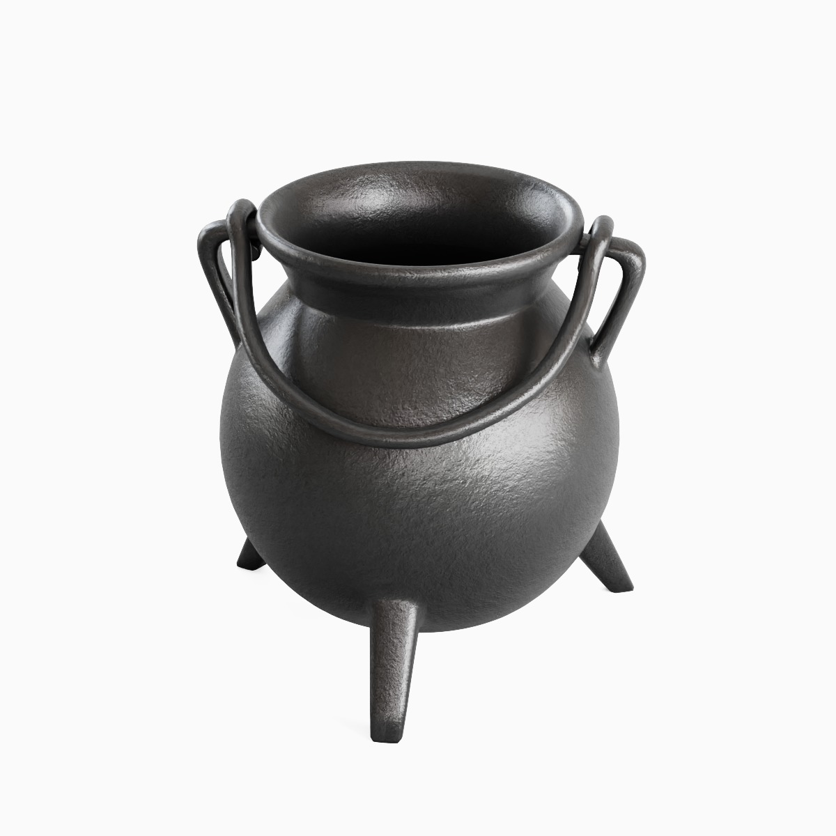 Medieval Cauldron 02 3D model_5