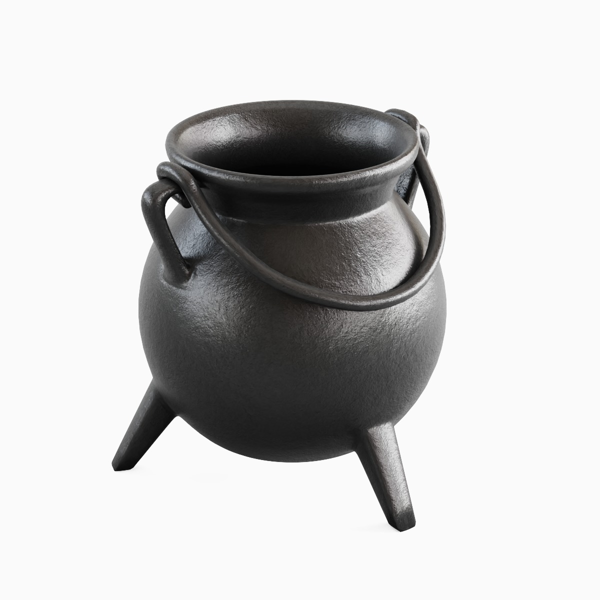 Medieval Cauldron 02 3D model_4