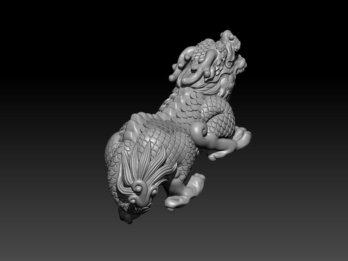 Chinese Qilin print 3D print model_3