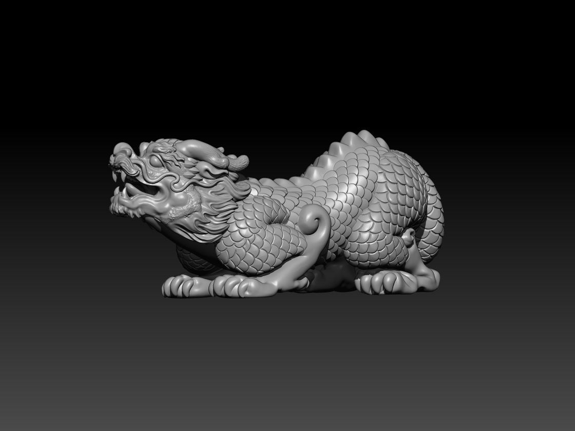 Chinese Qilin print 3D print model_2