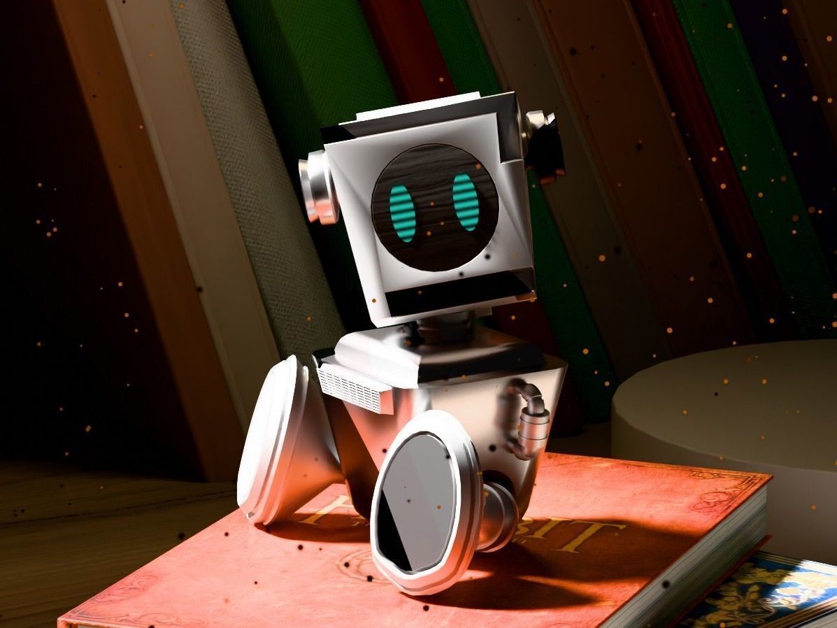 Mini Robot  3D print model_1