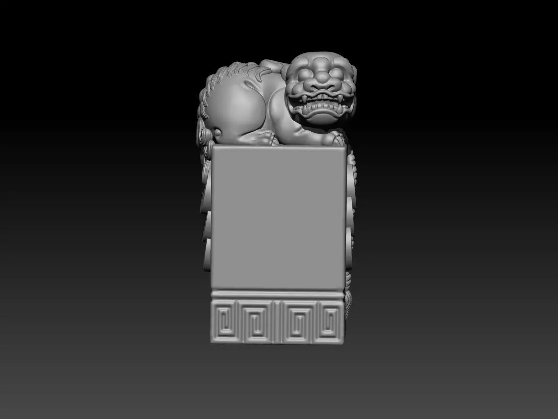 Chinese Lion for print 3D print model