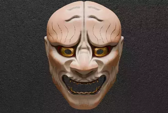 Tiger Mask Theater Noh Japanese 3D model 3D model