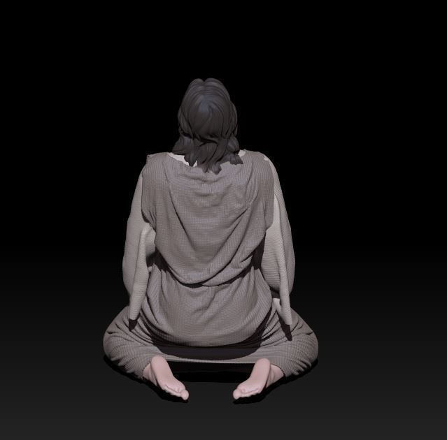 Jesus pose 2 3D print model_4