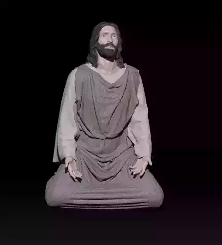 Jesus pose 2 3D print model