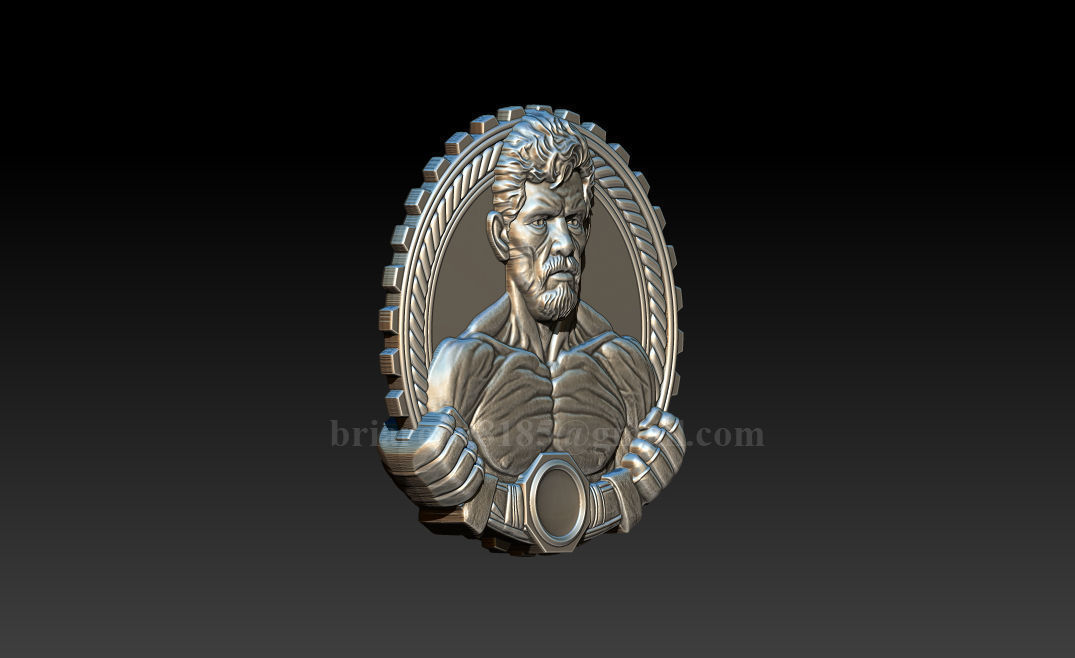 MMA and WWE Fighter Relief Model 3D print model_7