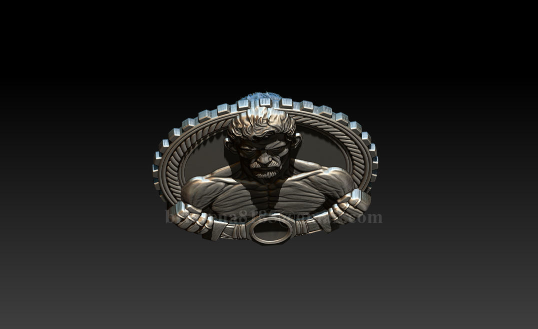 MMA and WWE Fighter Relief Model 3D print model_11