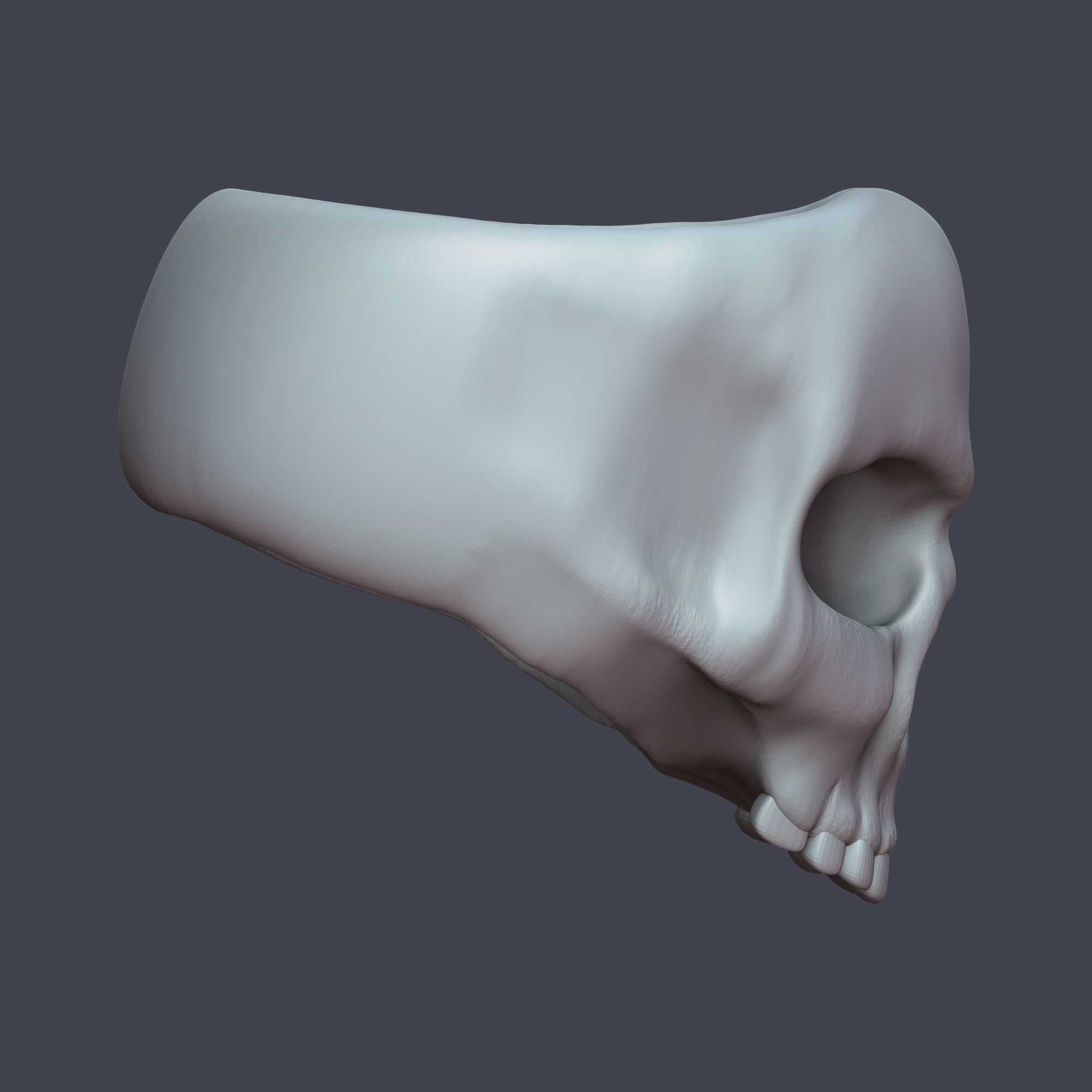 Skull Ring 3D print model_2