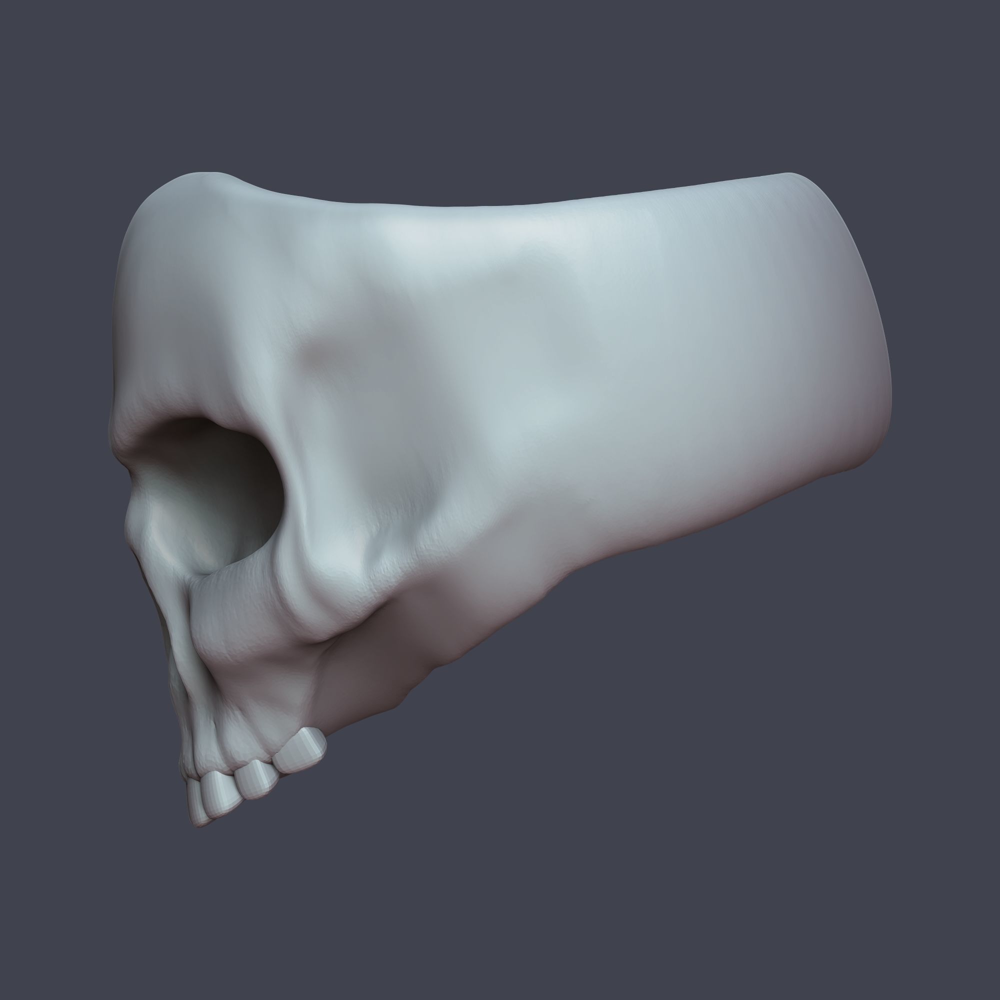 Skull Ring 3D print model_5