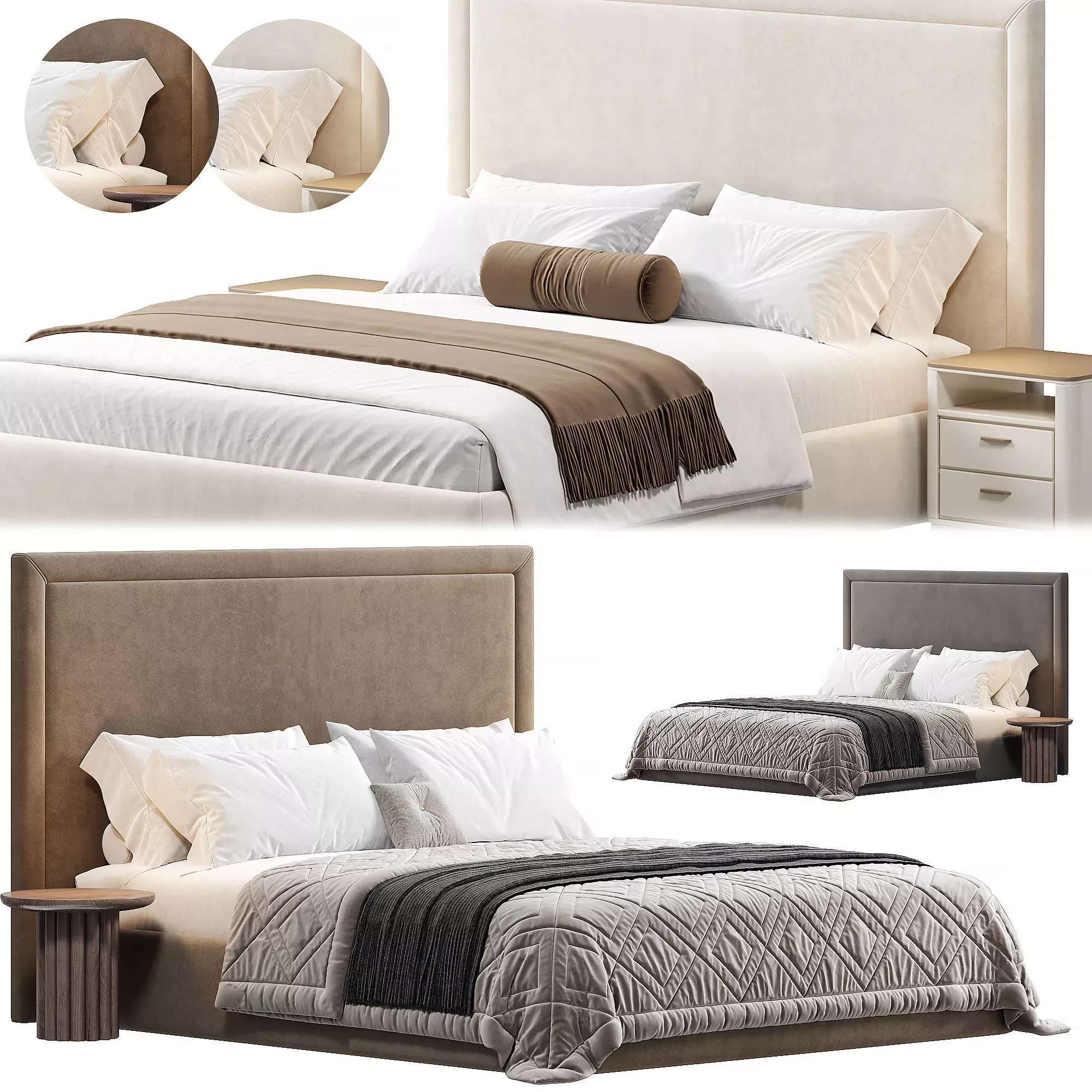 BED007 Bed by Bollu 3D model_0