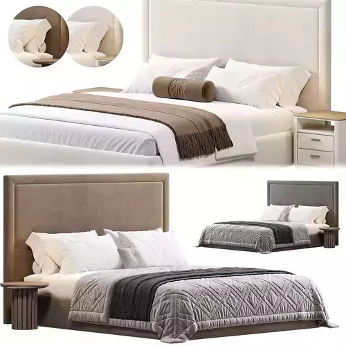 BED007 Bed by Bollu 3D model