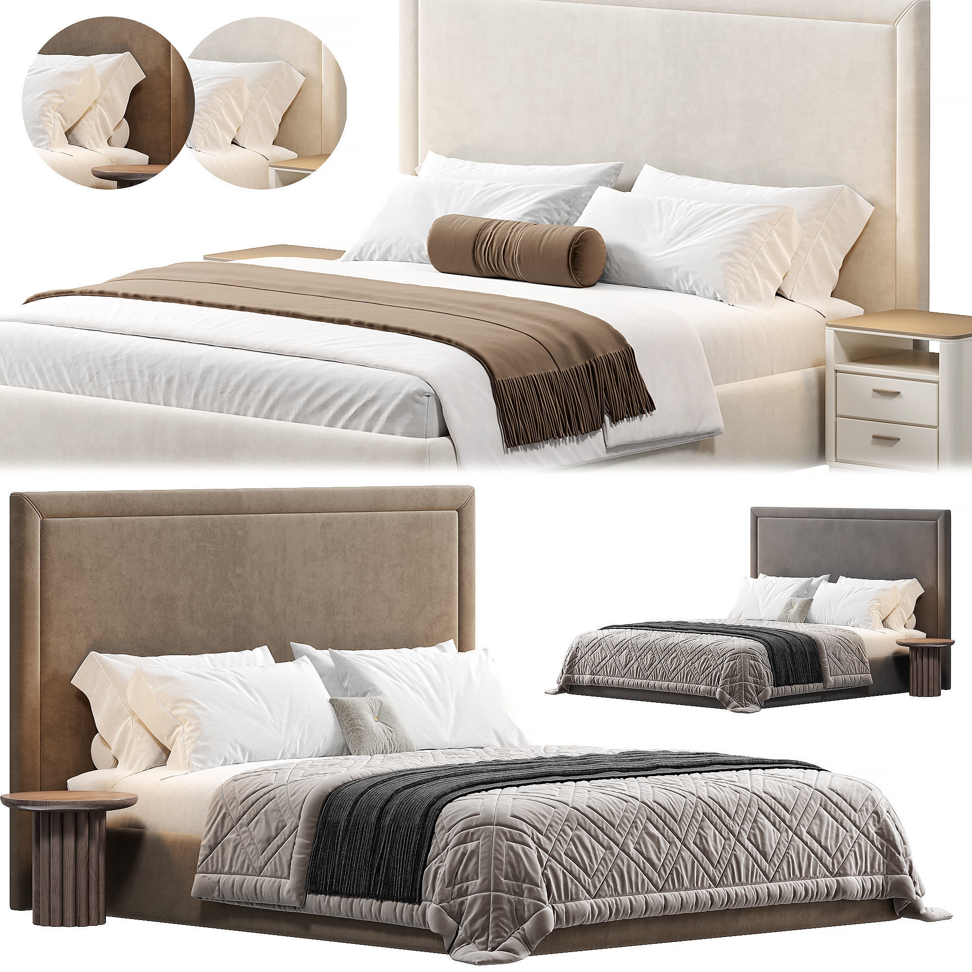 BED007 Bed by Bollu 3D model_5