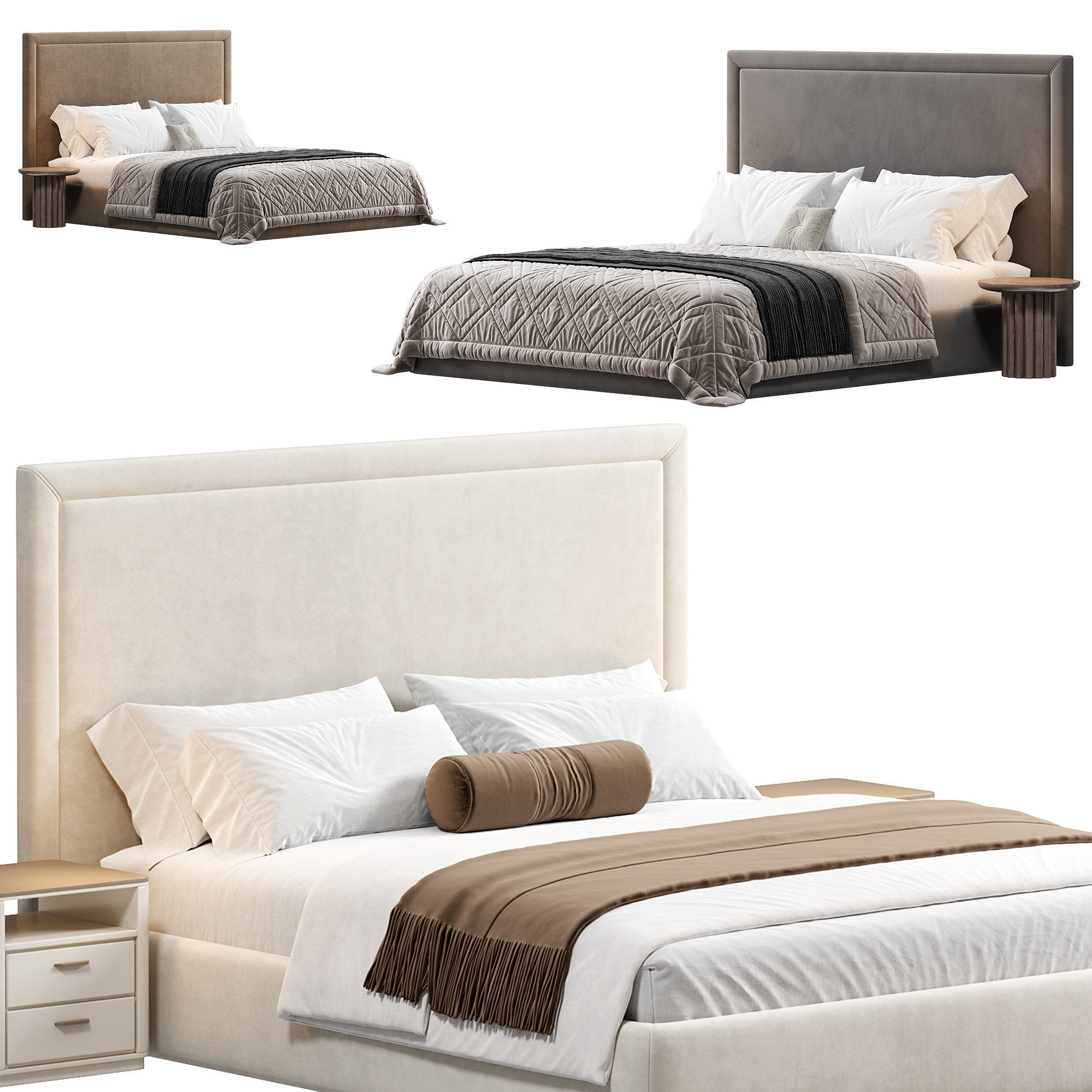 BED007 Bed by Bollu 3D model_7