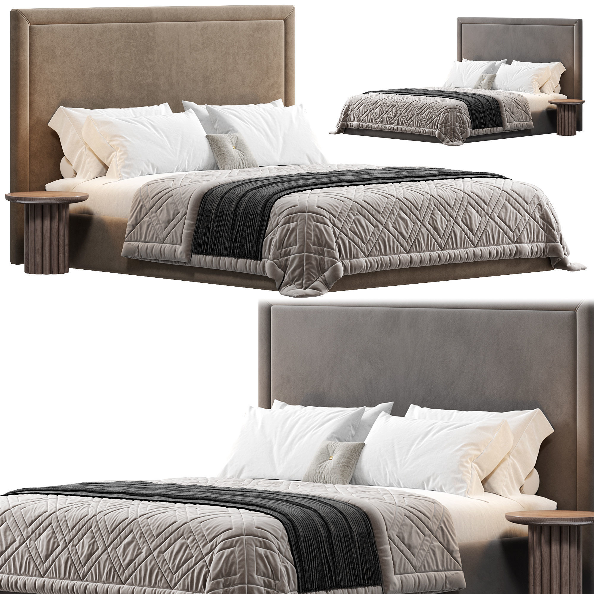 BED007 Bed by Bollu 3D model_6