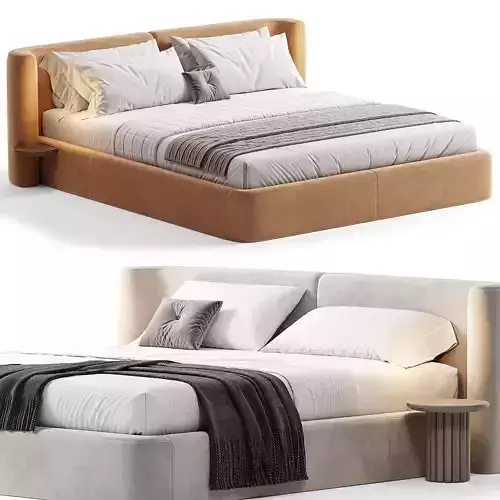 CLARA Bed By BAXTER 3D model