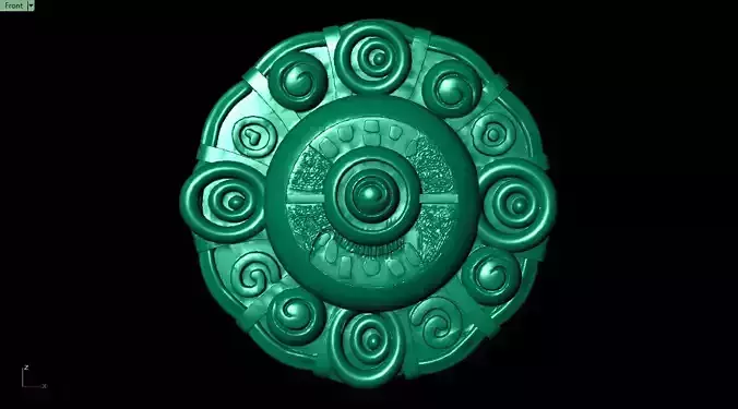 Icon of Ancient Mayan Calendar 3D printable Model