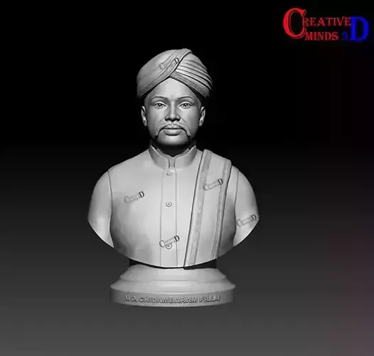 V O Chidambaram Pillai model for 3D priniting