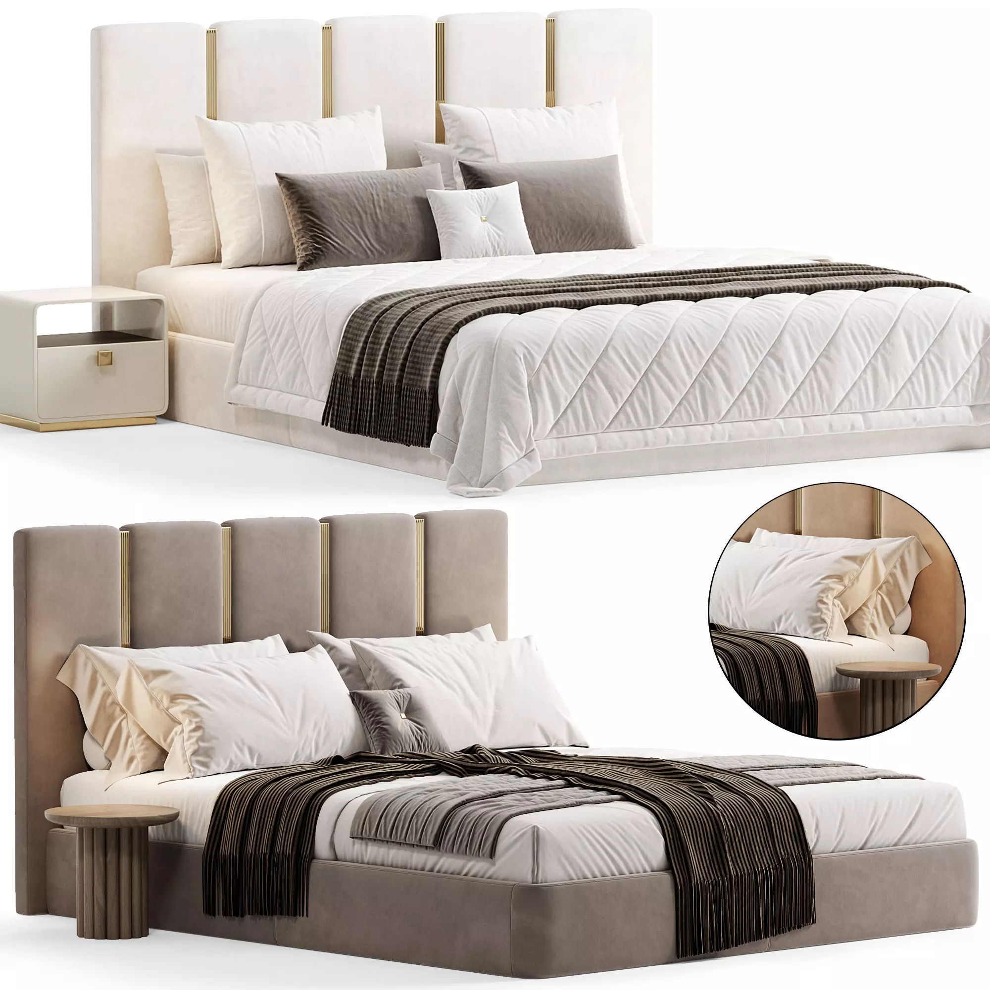 Club Bed By Rugiano 3D model_0