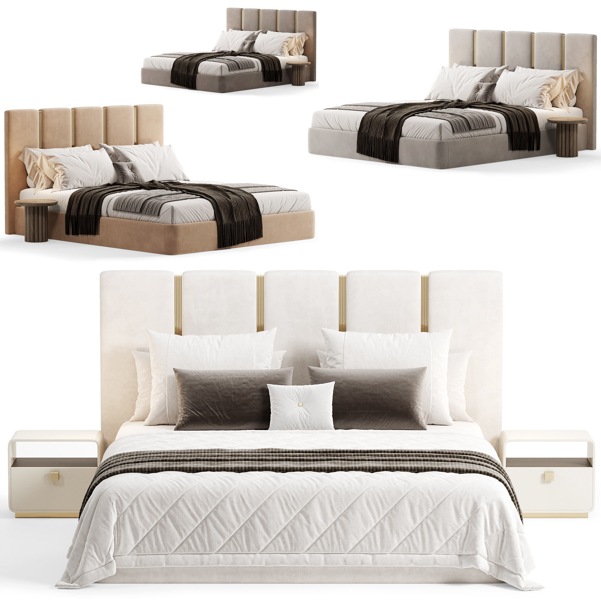 Club Bed By Rugiano 3D model_4