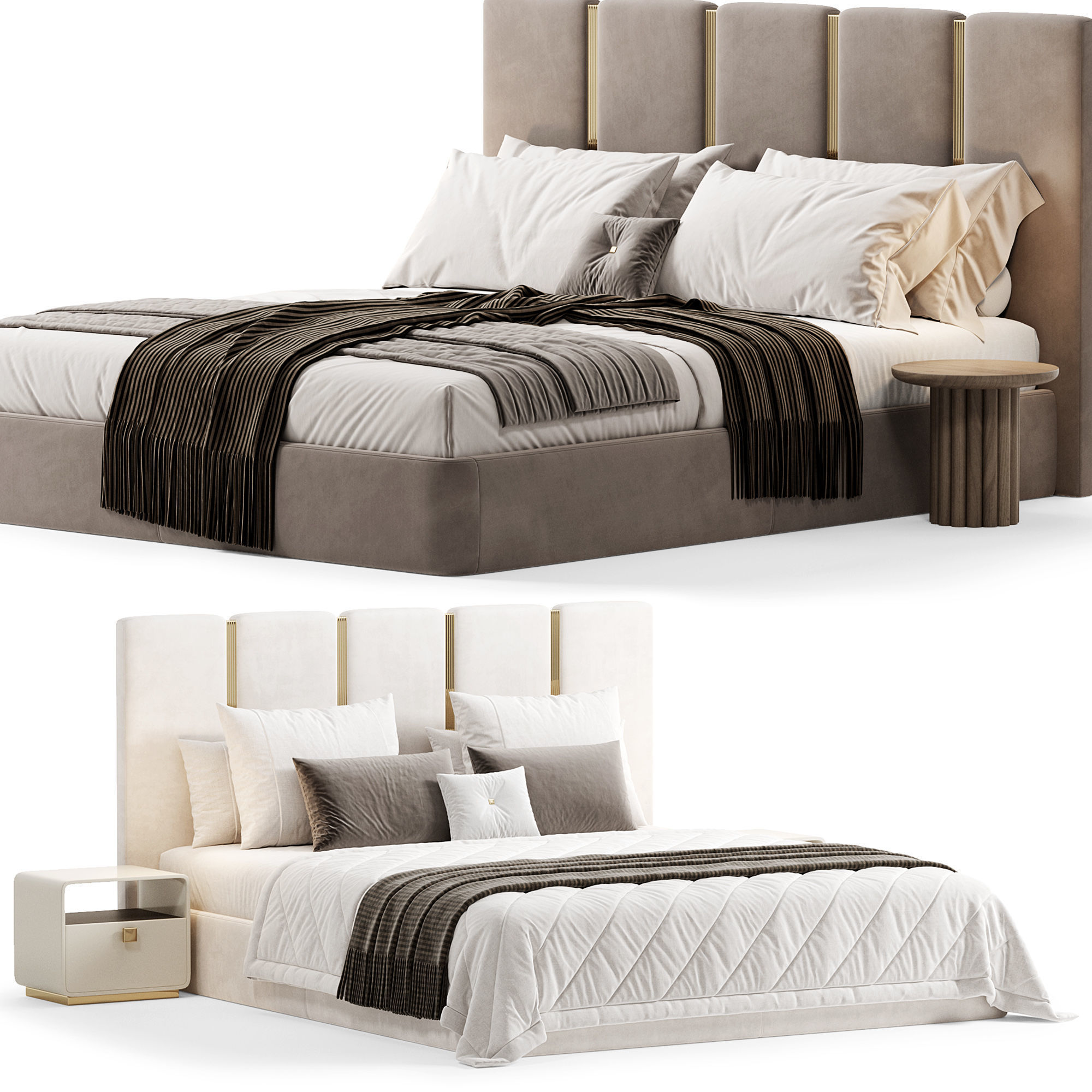 Club Bed By Rugiano 3D model_2