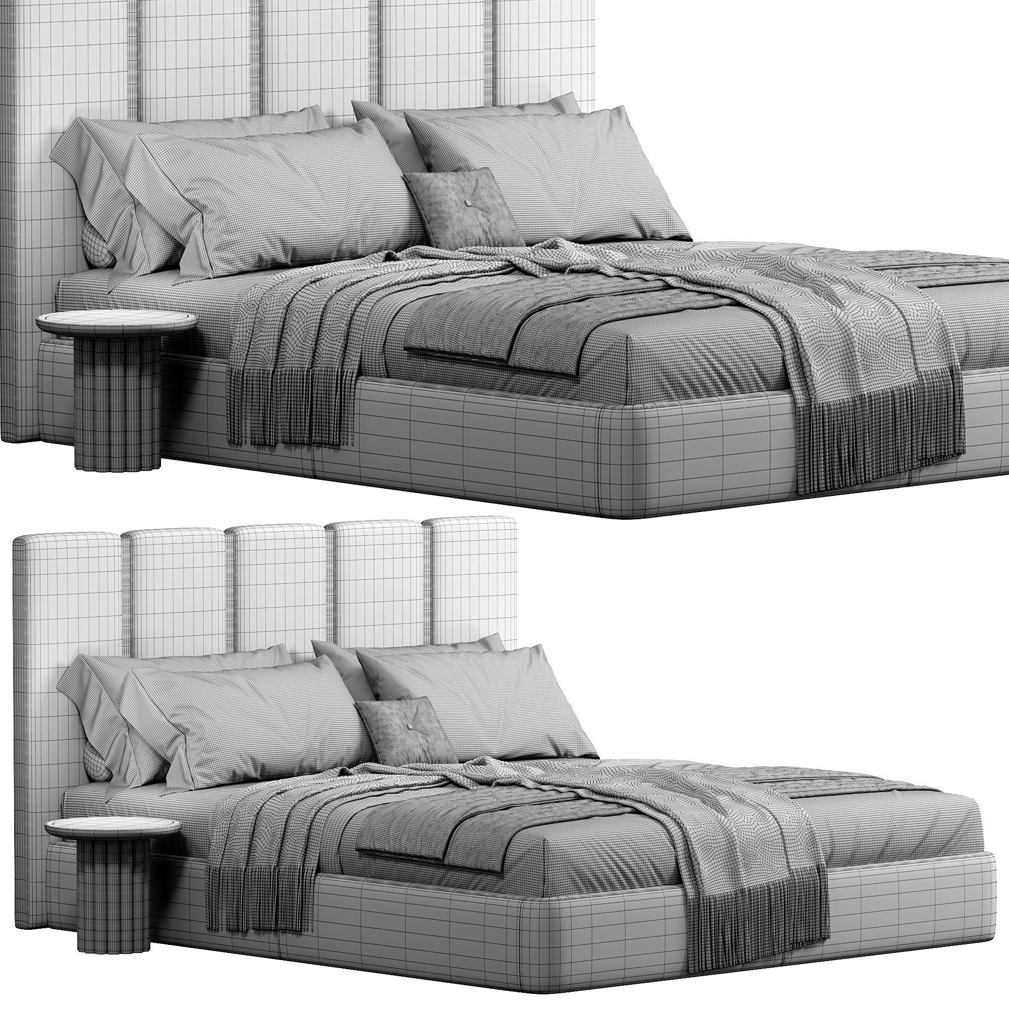 Club Bed By Rugiano 3D model_6