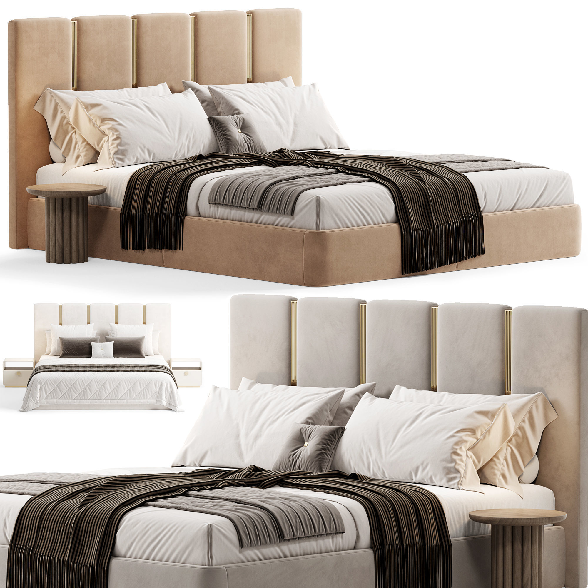 Club Bed By Rugiano 3D model_3