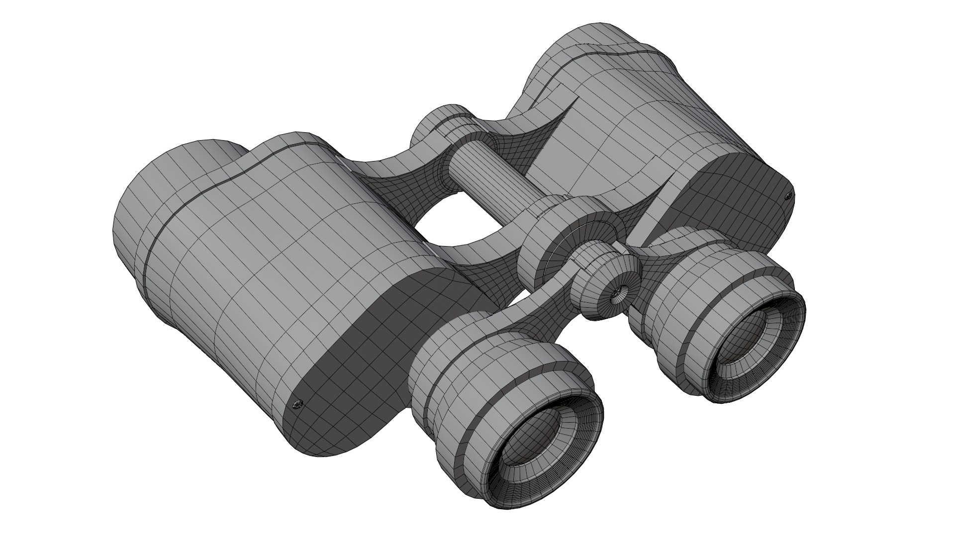 Binocular Super extrem 8x30 Low-poly 3D model_5