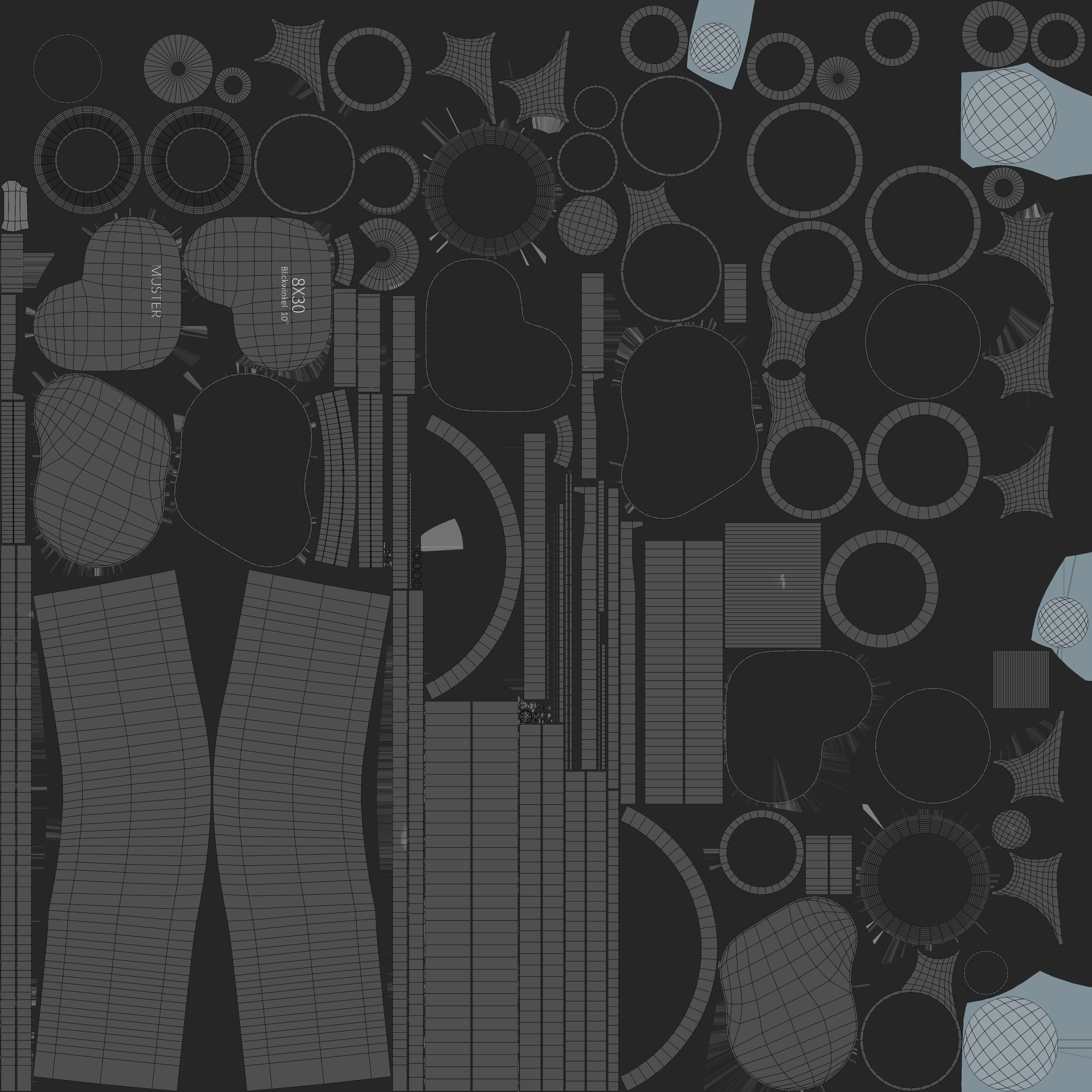 Binocular Super extrem 8x30 Low-poly 3D model_7