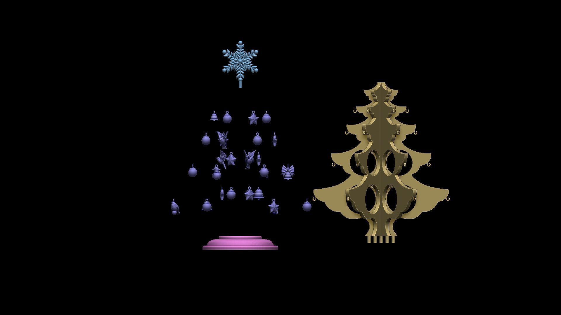 christmas tree 3D print model_3