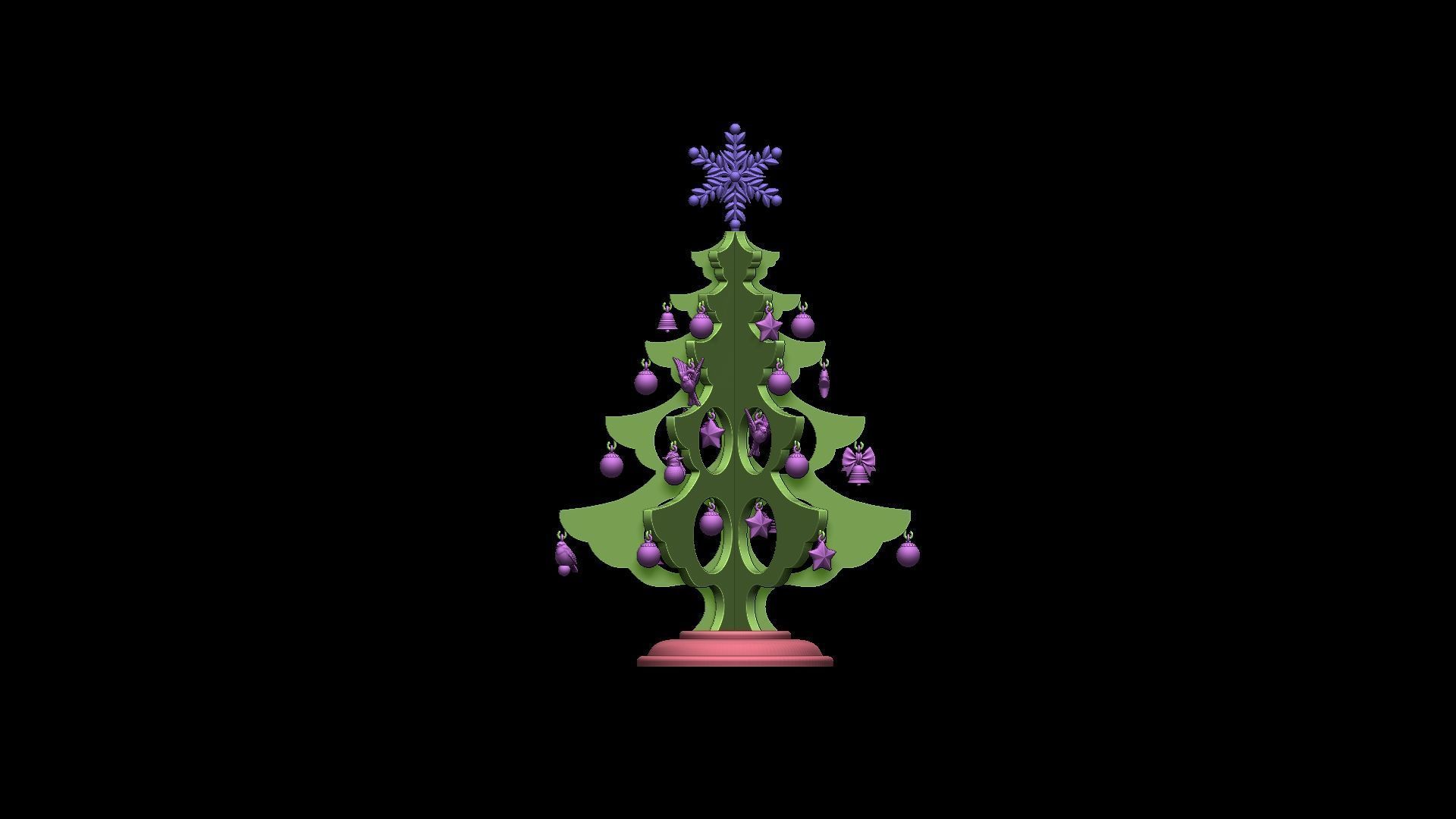 christmas tree 3D print model_14