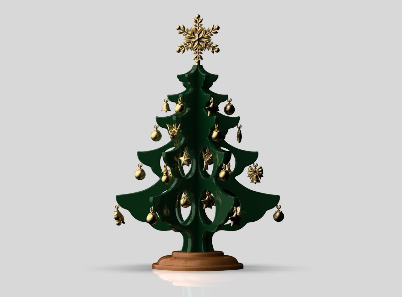 christmas tree 3D print model_6
