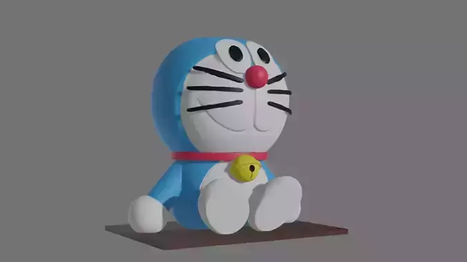 STL Print file Doraemon Container for any items