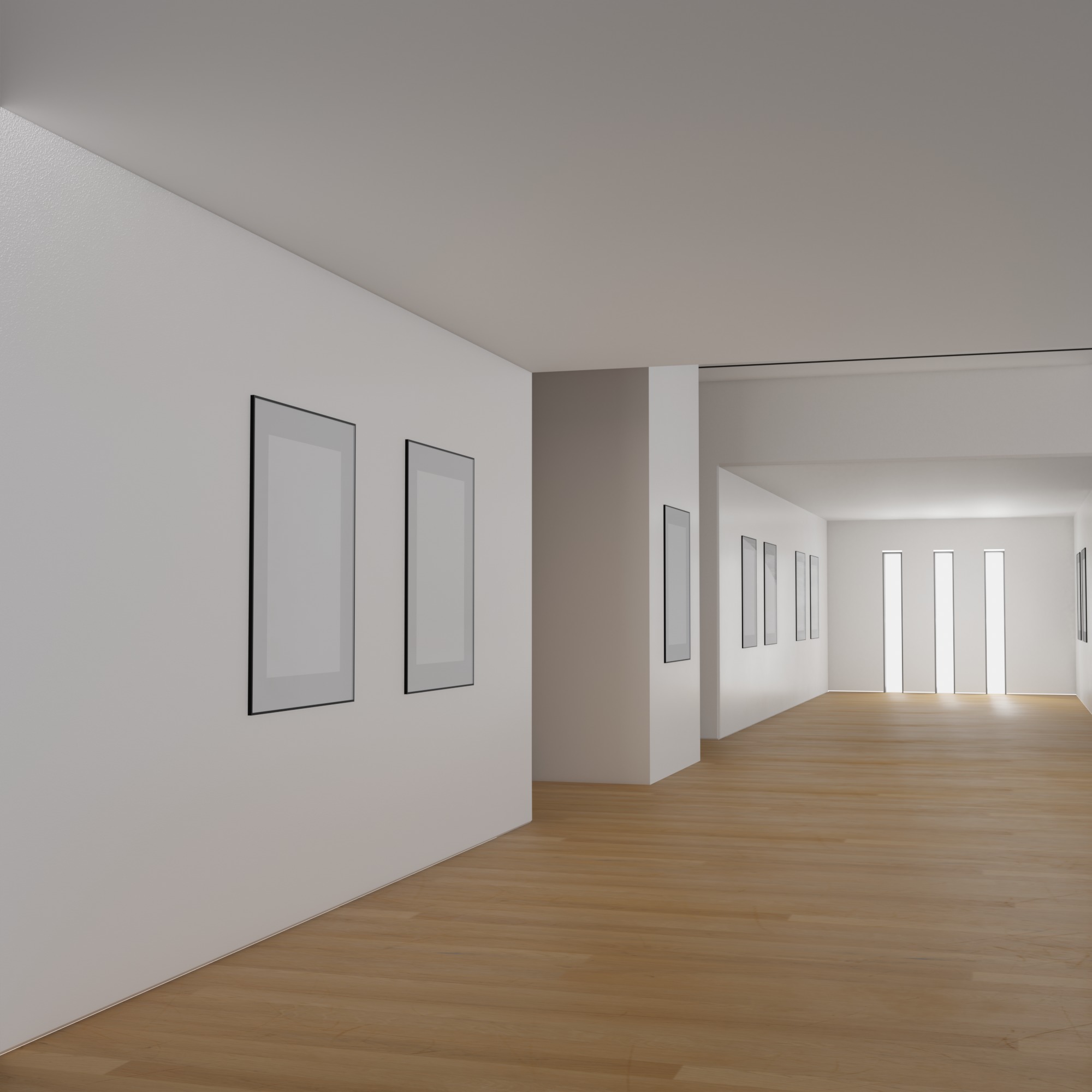 ART GALLERY Museum Interior Office Photo studio 3D model_2