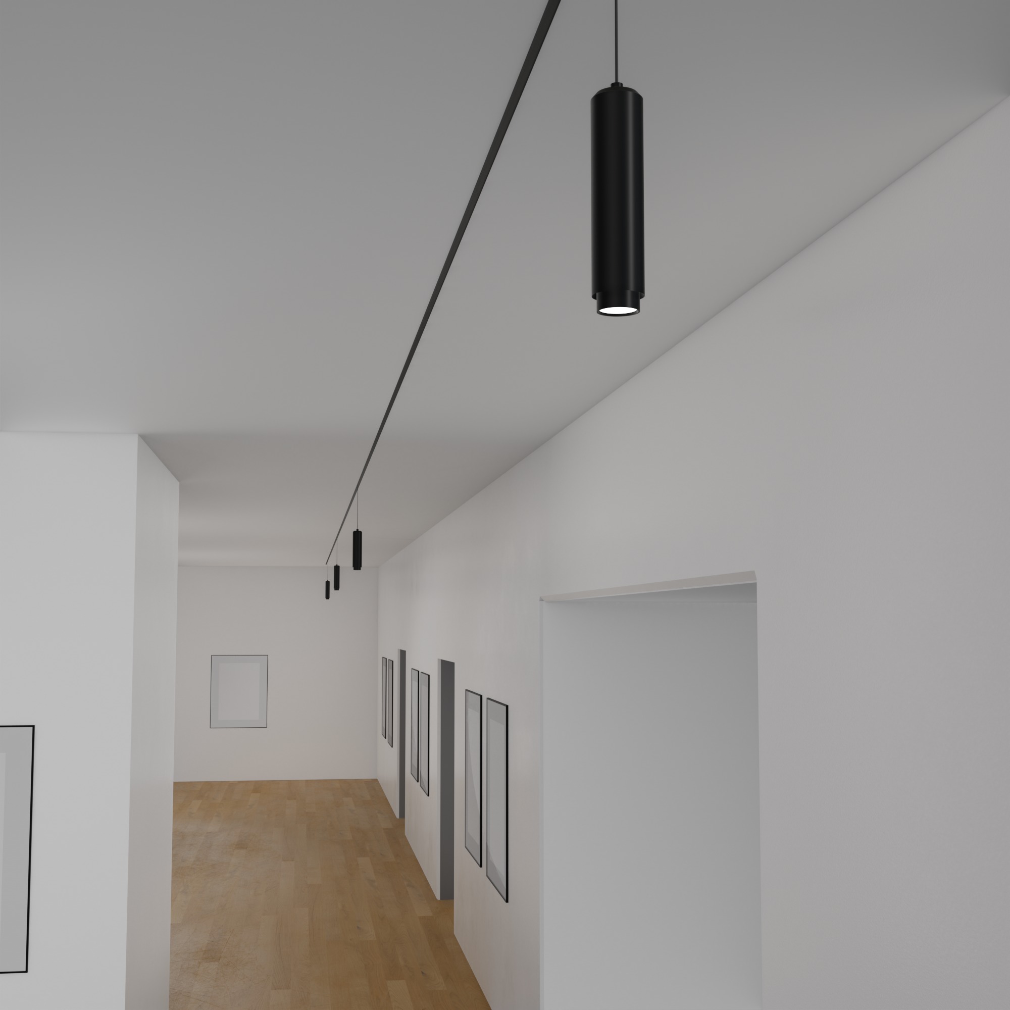 ART GALLERY Museum Interior Office Photo studio 3D model_9