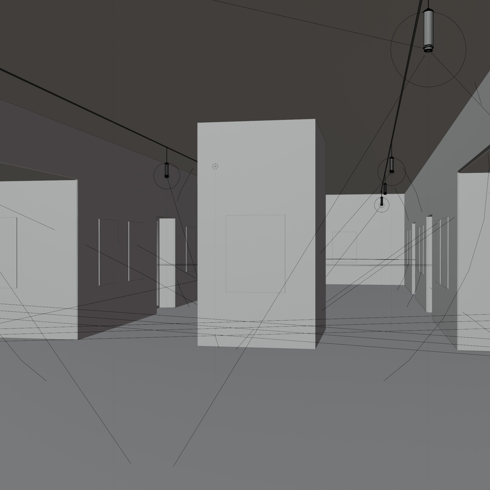 ART GALLERY Museum Interior Office Photo studio 3D model_7