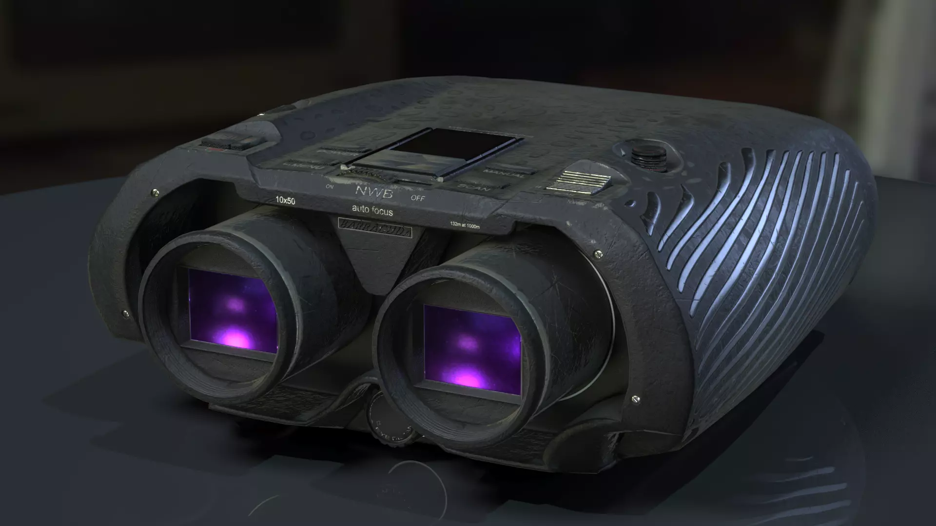 Binoculars Low-poly 3D model Low-poly 3D model_0