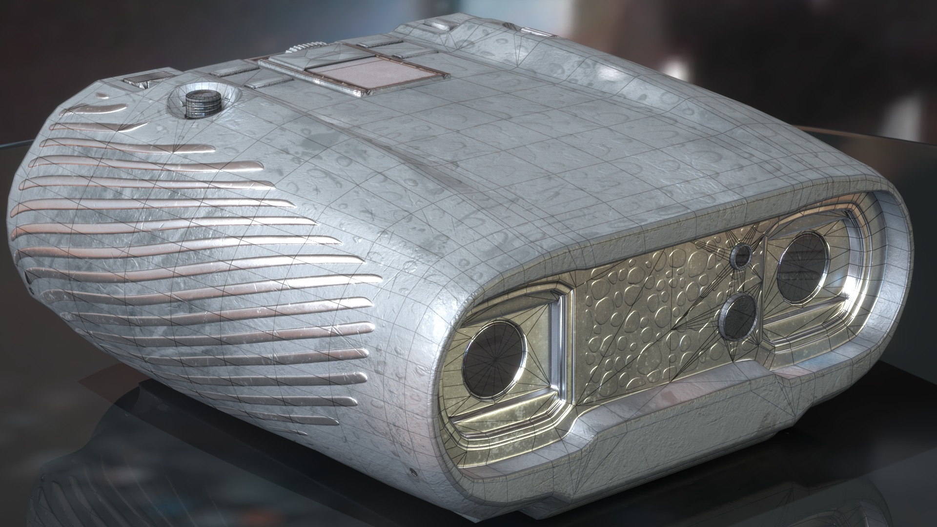 Binoculars Low-poly 3D model Low-poly 3D model_9