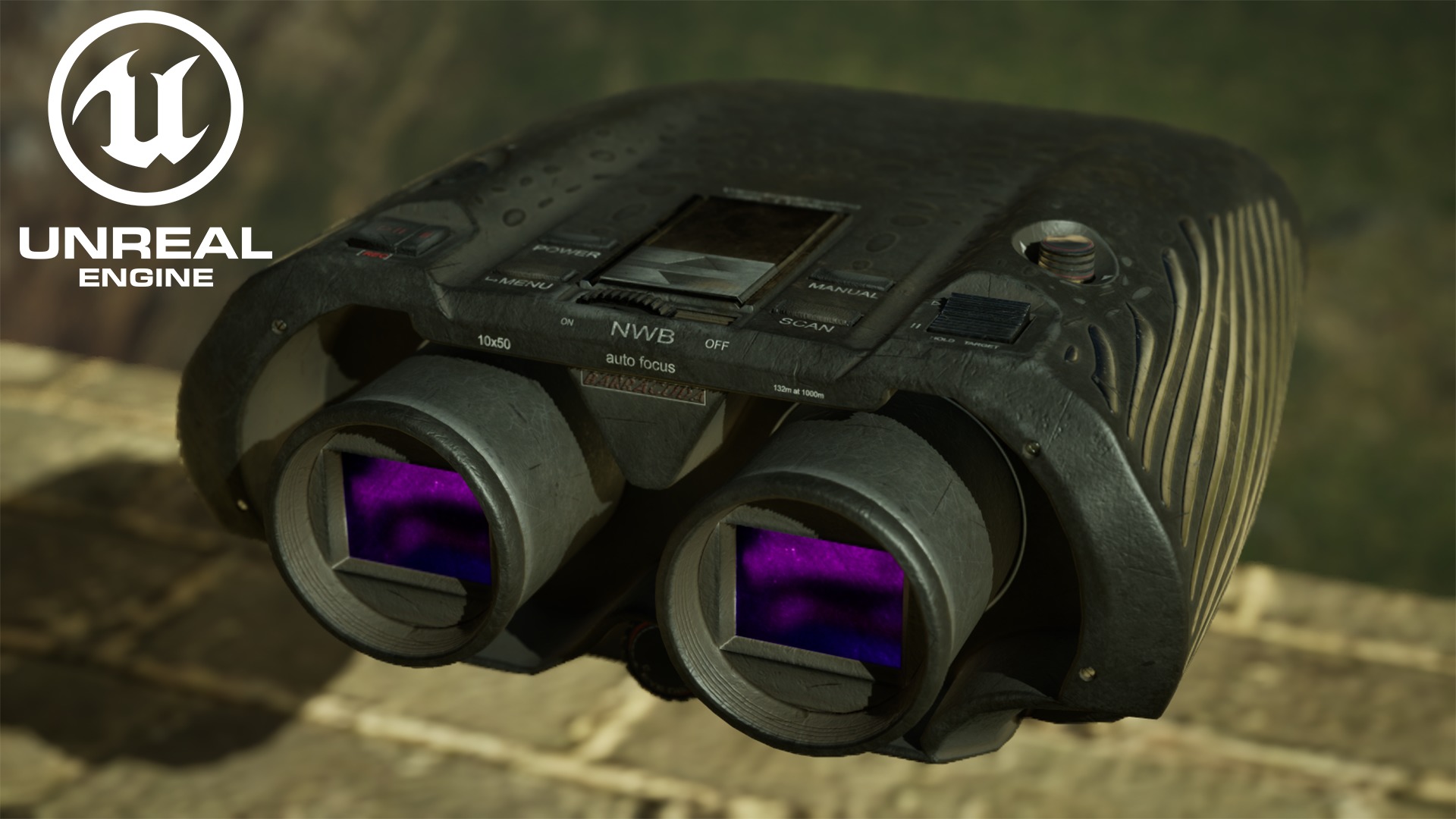 Binoculars Low-poly 3D model Low-poly 3D model_7