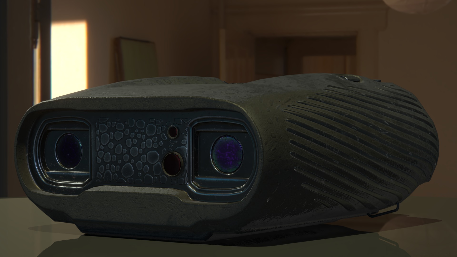 Binoculars Low-poly 3D model Low-poly 3D model_3