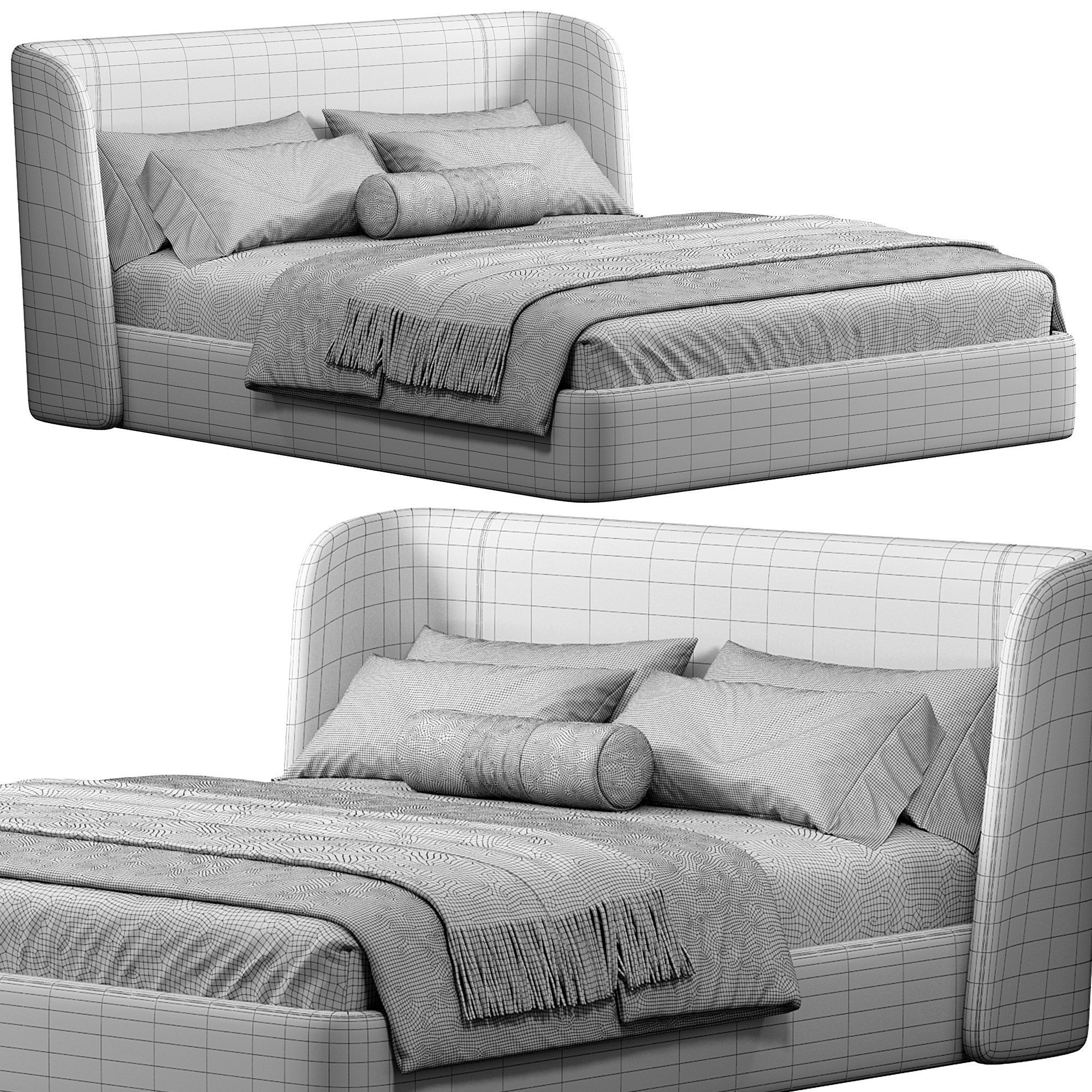 Donald Bed with compartment By Lavsit 3D model_5