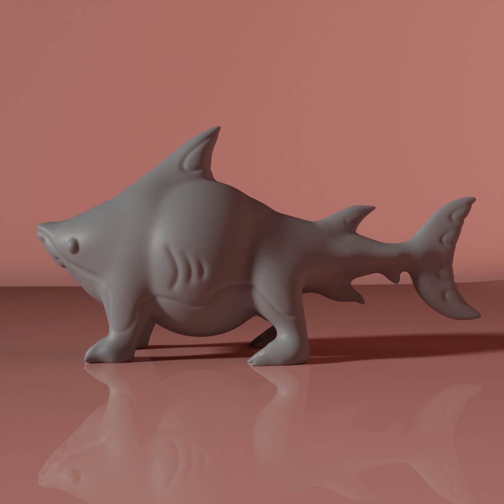 Sharkdog 3D print model 3D print model_9