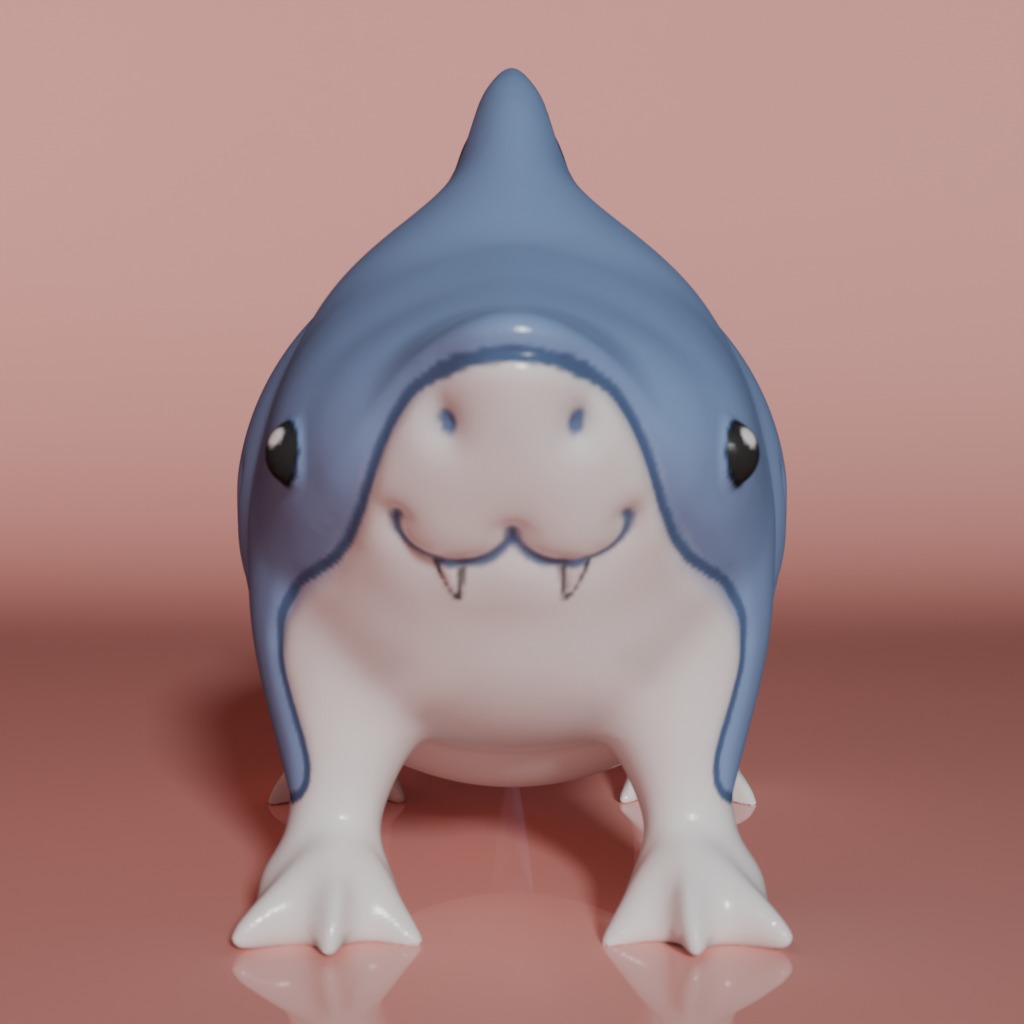 Sharkdog 3D print model 3D print model_3
