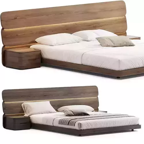 Double bed 3D model