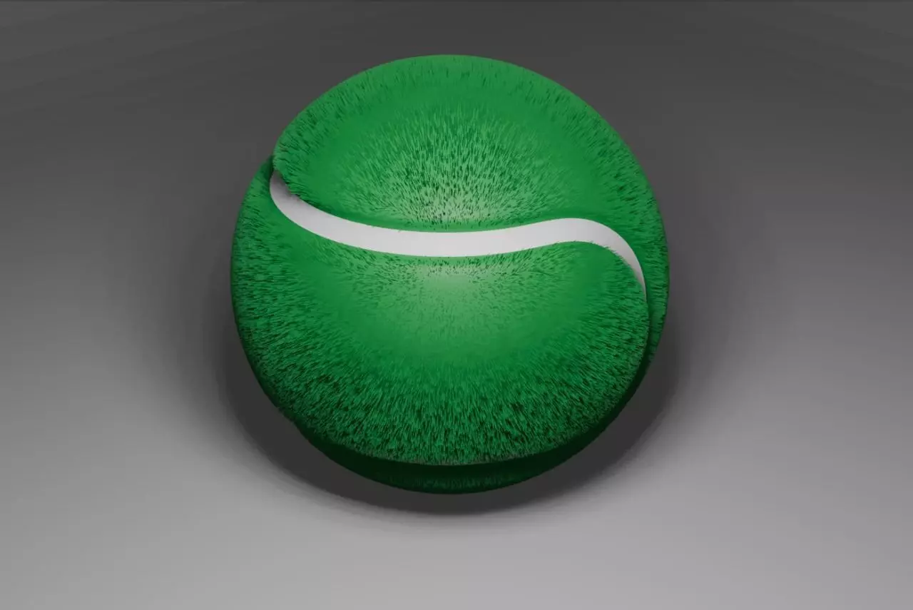 bola de tenis Free 3D model