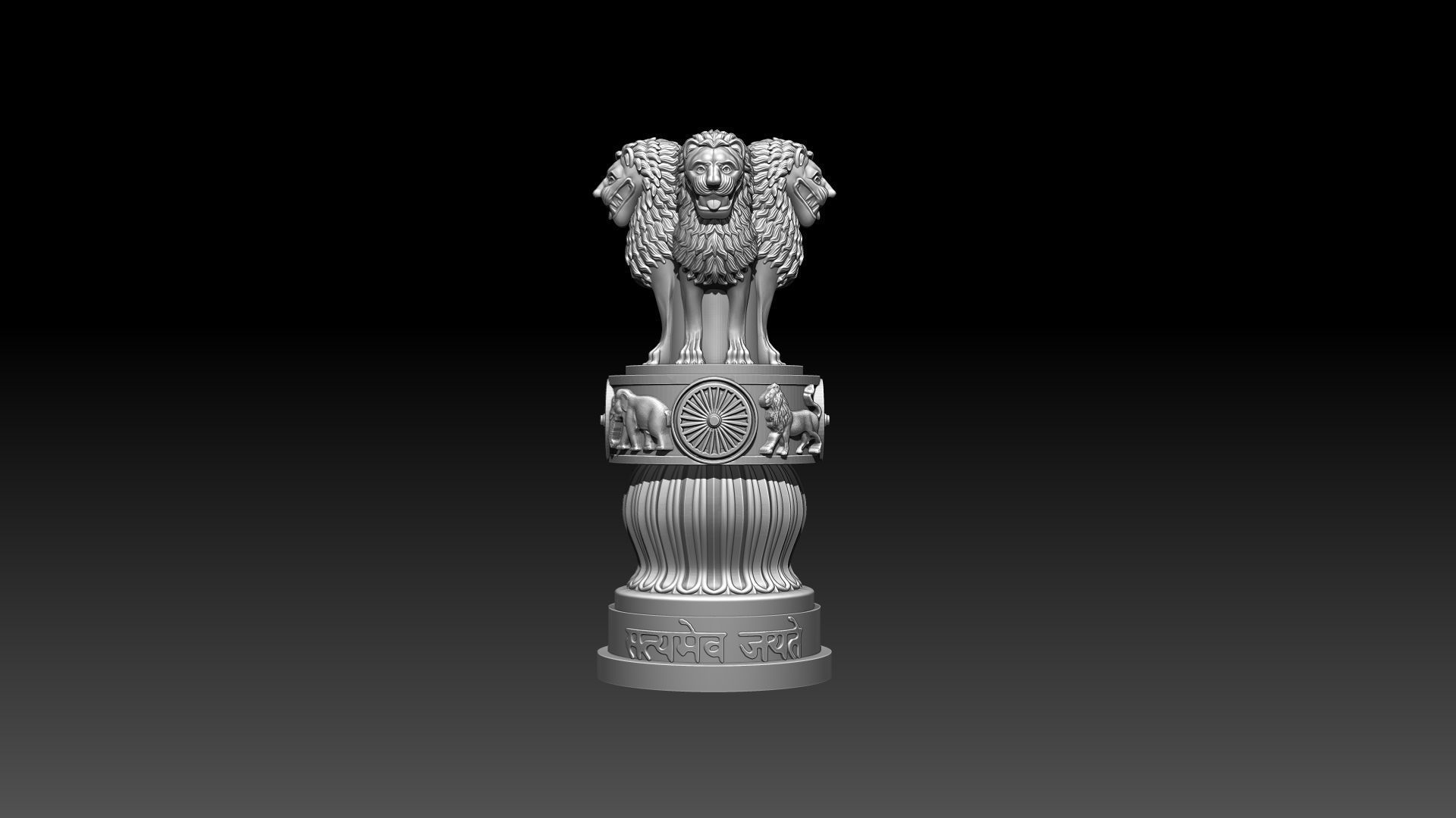 Ashoka stambh 3D model for 3D modeling  3D print model_6