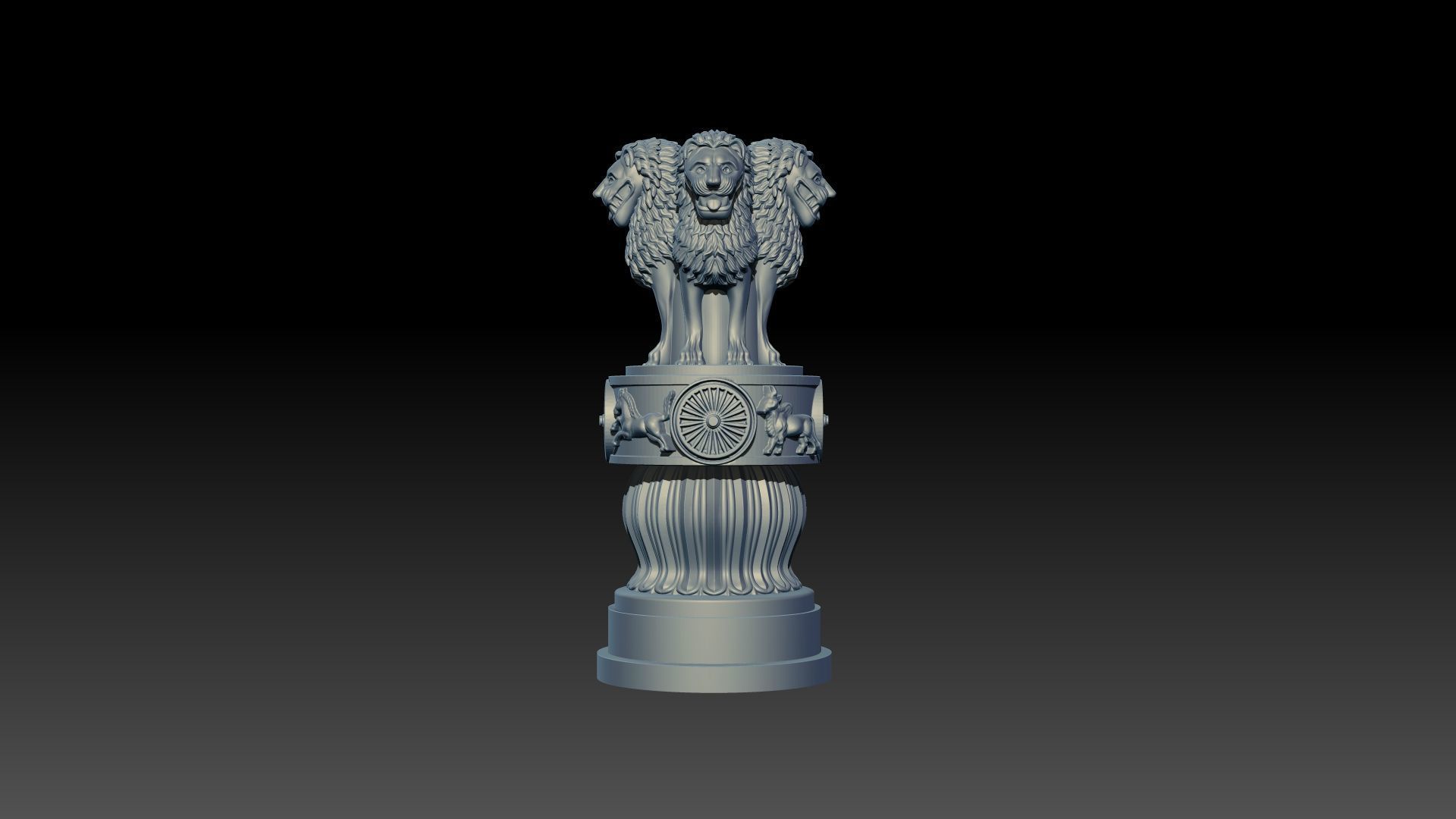 Ashoka stambh 3D model for 3D modeling  3D print model_4